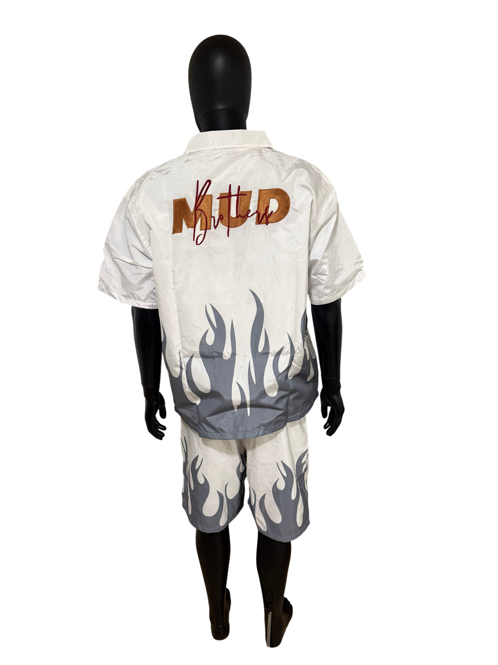 Mud Bruthaz Grey Flame Short Set